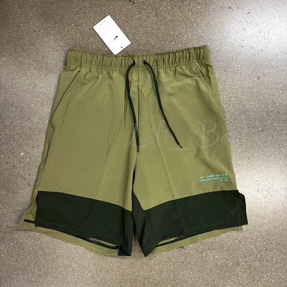Nike Men Dri-FIT Flex Woven 8" Training Shorts DV7992-378 Pilgrim Sequoia Size S - Picture 1 of 12